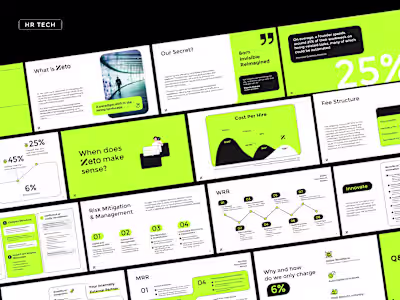 Pitch Deck for Zeto a Startup in Automating Recruitment