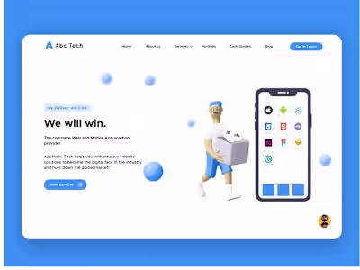 Web design for IT company website