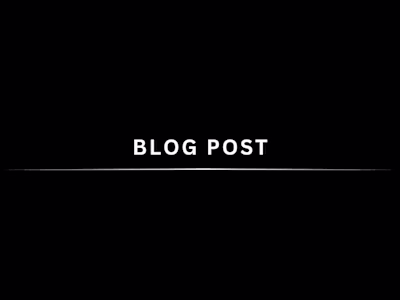 Blog Post