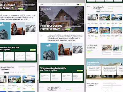 Webflow Real Estate Template Design, how is it?