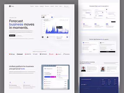 Orion - Finance Landing Page