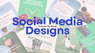 Community Minds Social Media Posts Design