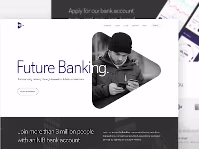 NIB Bank - UX design by Ali Zaidi