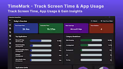 Desktop Screen Time Tracker Development