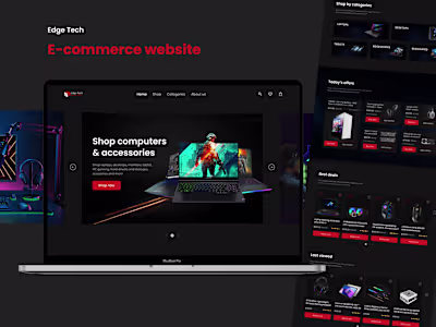 EdgeTech | E-commerce Website on Behance