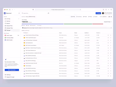 AI Integrated Cloud Storage - Dashboard