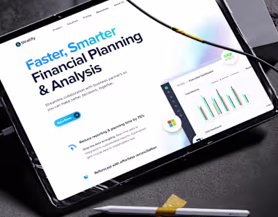Fintech Webflow Website Redesign | Marketing website