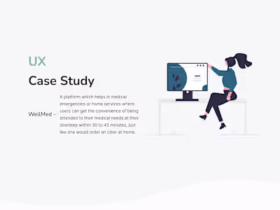 WellMed Mobile Health App | UI/UX Design