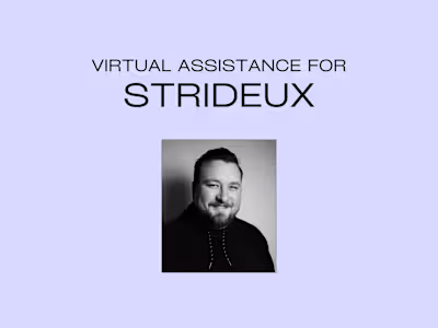 Virtual Assistance for StrideUX