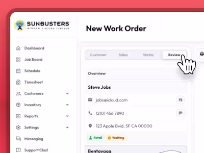 Customers - Work Orders | Shopmanager SaaS Platform