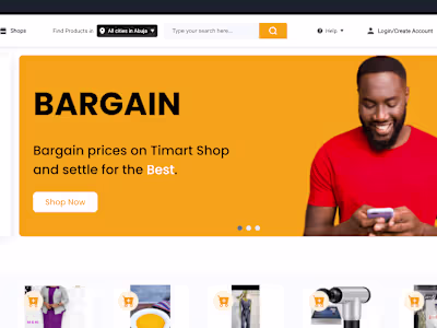 Responsive Website for E-commerce website