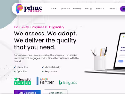 Prime Web Designer: Brand Development