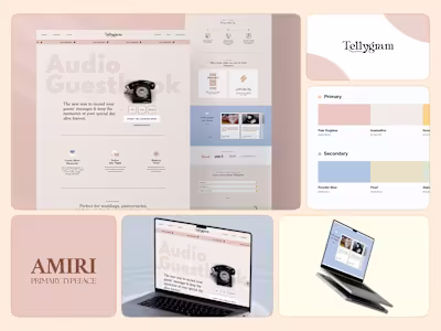 Audio Guestbook E-com | Webflow Dev + UI Design 