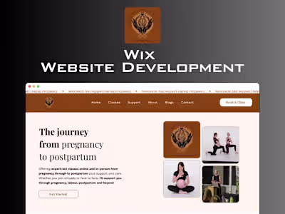 Sacred Movement Wellness Website Development