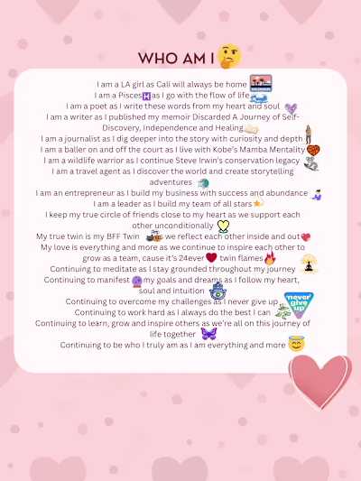 I wrote a poem about myself and designed the cover page.