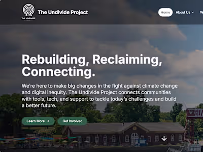 Website for Theundivideproject.org