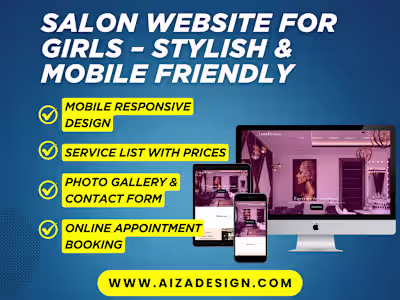 Elegant Salon Website for Girls Built with WordPress & Elementor