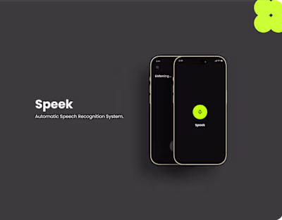 Speek | Mobile app design 