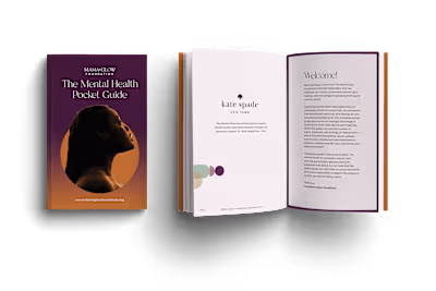 Editorial + Web Design | Mental Health Pocket Guide | Kate Spade