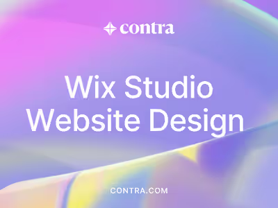 Wix studio website design