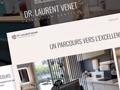 Website design for dental surgeon