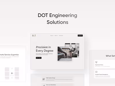 DOT Engineering Solutions Landing Page