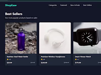 ShopEase - Headless Commerce Frontend