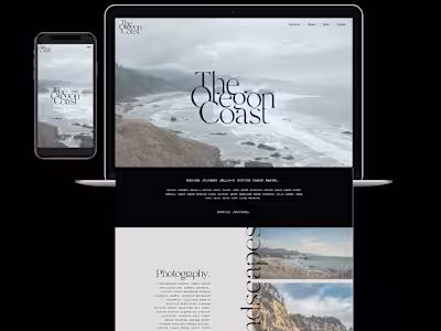 The Oregon Coast l Bespoke Website Design 