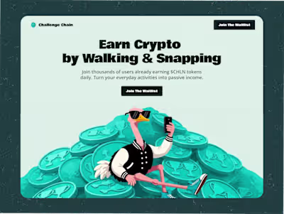 "Hey! Are you the girl who designed a Web 3 Landing Page for...