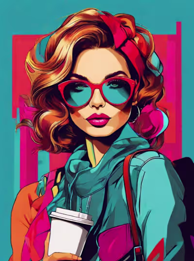 Social Media Illustration Ads.