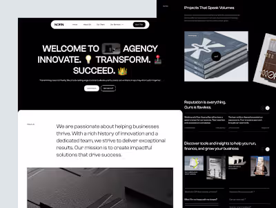 Agency Landing Page