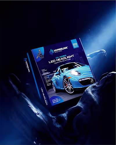 LED Headlight Packaging Design (220W)