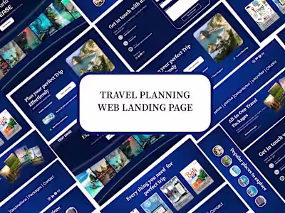 TRIP EASE - TRAVEL PLANNING WEB  LANDING PAGE
