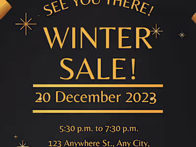 Winter sale!