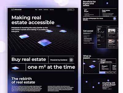 Realestate NFT Website Dessign Using Figma