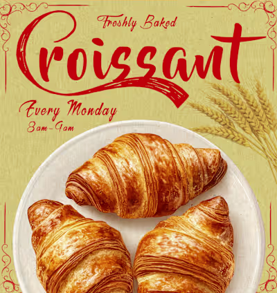 Retro Artisan Cafe Poster: Typography