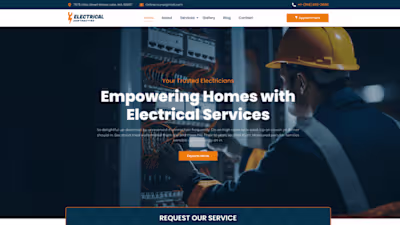 Electrical Company Website Template