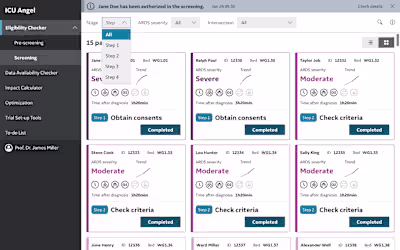 Led Research, Design System and Interface Design for ARDS Monito