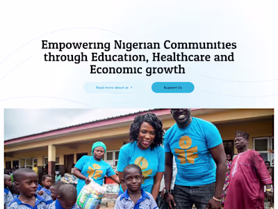 Website UI Design for Oladele Fajemirokun Foundation