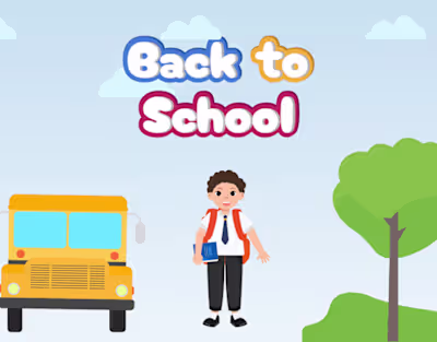 Kids School Bus Motion Graphic Animation