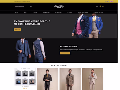 Wordpress Ecommerce Website- Luxury Clothing Brand (Woocommerce)