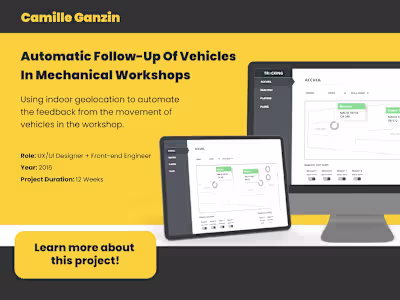 
Automatic Follow-up of Vehicles in Mechanical workshops