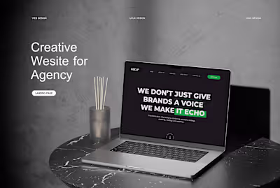 Creative Agency Website on Behance