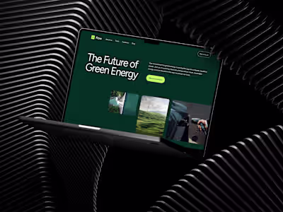 Flow energy Landing page