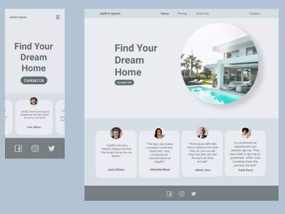 Jay&Co website design (landing page)