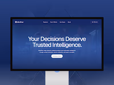 MindPeer - Framer Design &