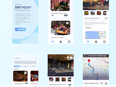 Building an App for birthday itinerary planning