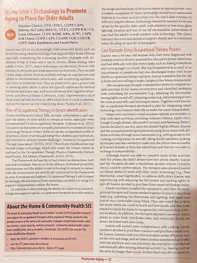 Using Smart Technology to Promote Aging in Place