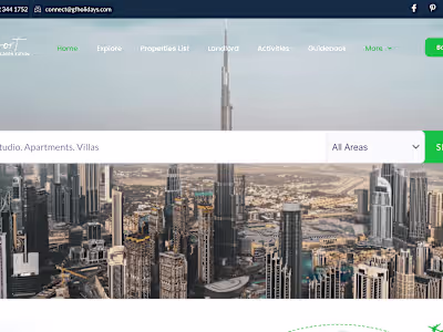 Komfort Holiday Homes Website