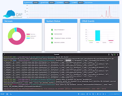 SAP CAP - Developer Dashboard Node.js Runtime